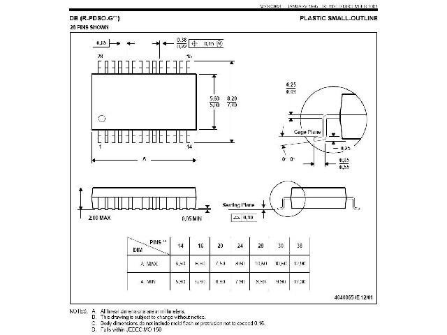 Circuit convertisseur analogique/numérique PCM1802DB