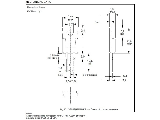 Transistor PHP45N03LT