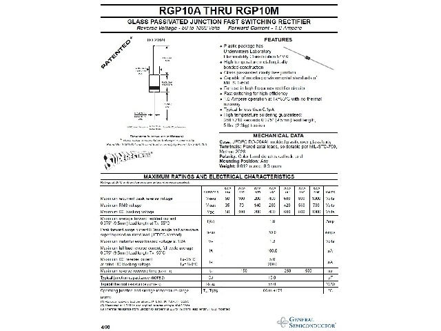 Diode RGP10B