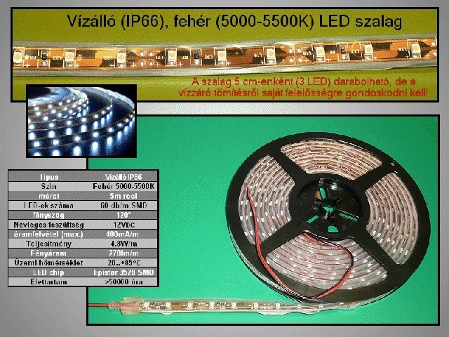 Flexible LEDs blanches RIBBON-W002W