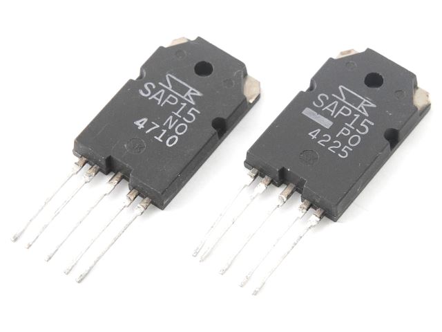 Paire de transistors NPN-PNP SAP15P-SAP15N