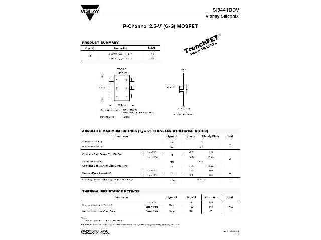 Transistor SI3441BD