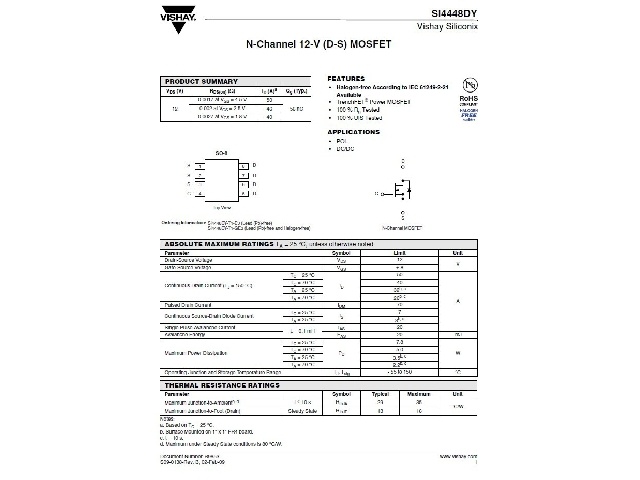 Transistor SI4448DY-T1-E3