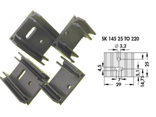 Dissipateur thermique/radiateur SK145-25SA