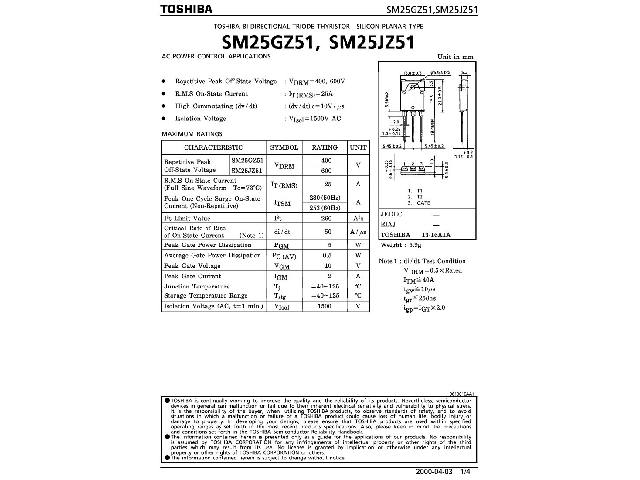 Thyristor SM25JZ51