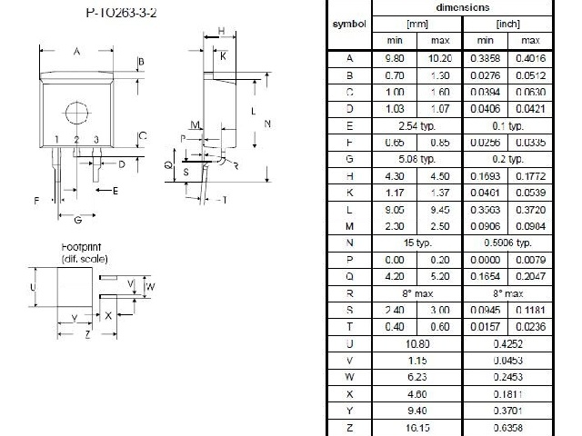 Transistor SPB32N03L