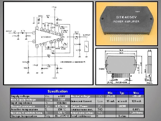 Circuit intégré STK4050V