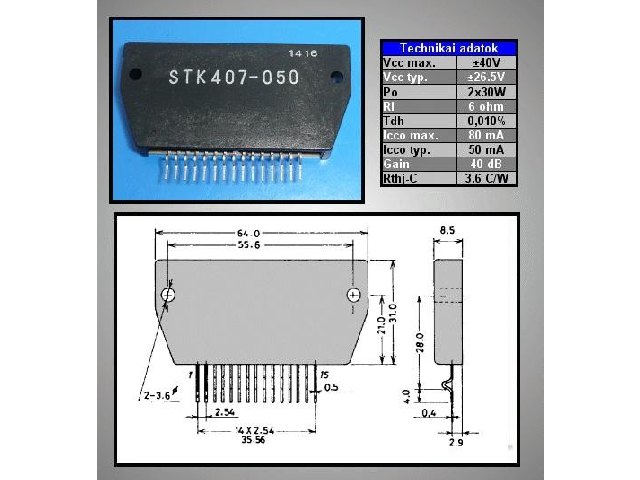 Circuit intégré STK407-050