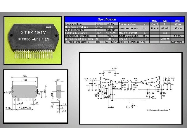 Circuit intégré STK4191V