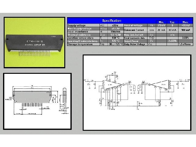 Circuit intégré STK4191X