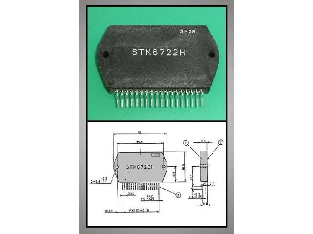 Circuit intégré driver de moteur STK6722H