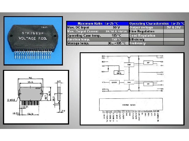 Circuit intégré STK7563F