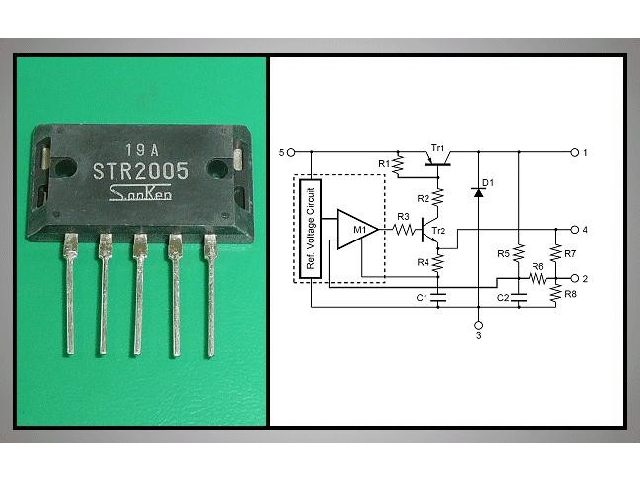 Circuit régulateur de tension à découpage STR2005
