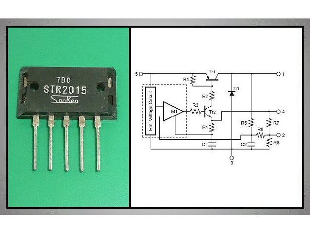 Circuit régulateur de tension à découpage STR2015