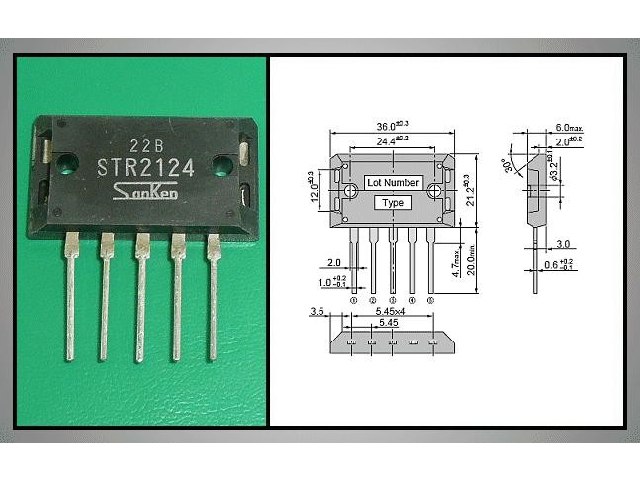 Circuit régulateur de tension à découpage STR2124