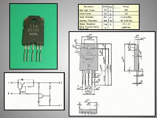 Circuit régulateur de tension positive STR30120