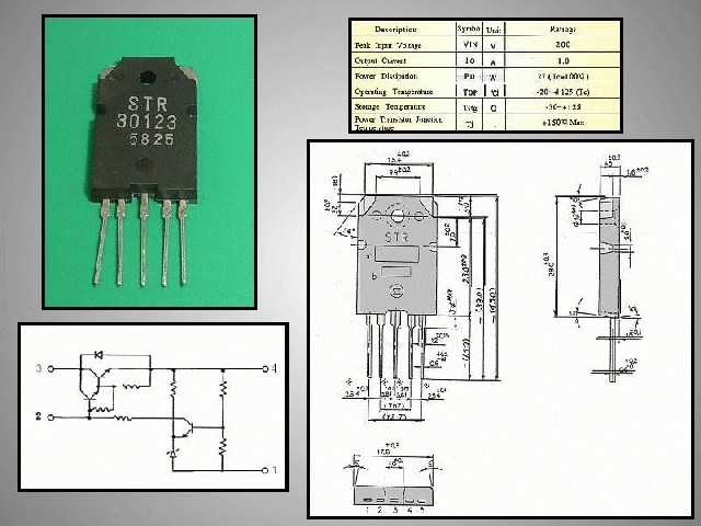 Circuit régulateur de tension positive STR30123