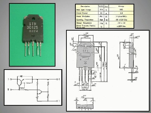 Circuit régulateur de tension positive STR30125