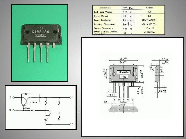 Circuit régulateur de tension à découpage STR3130