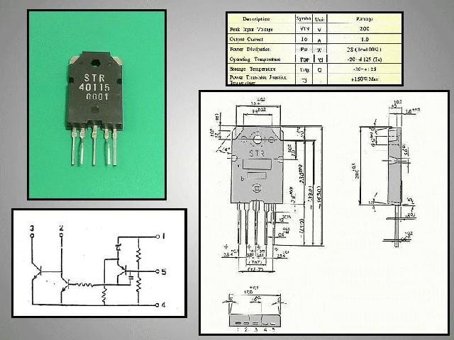 Circuit régulateur de tension à découpage STR40115