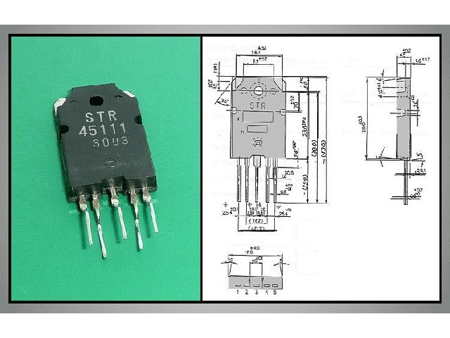 Circuit régulateur de tension à découpage STR45111