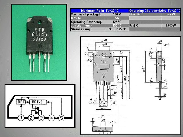 Circuit régulateur de tension à découpage STR81145