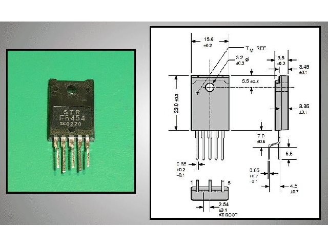 Circuit régulateur de tension à découpage STRF6454