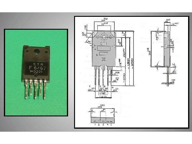 Circuit régulateur de tension à découpage STRF6467