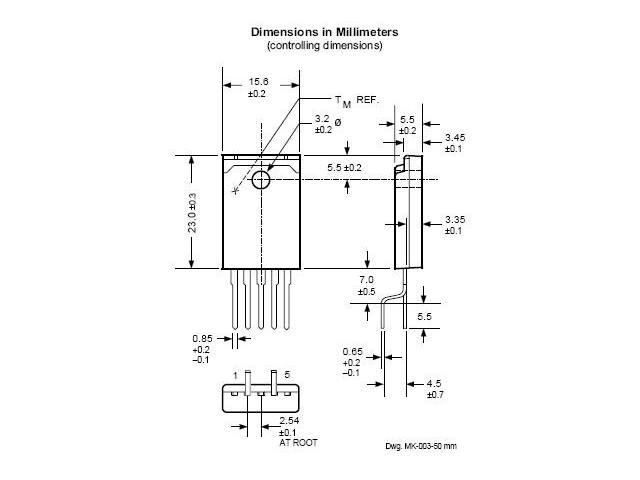 Circuit régulateur de tension à découpage STRF6653