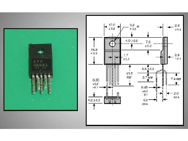 Circuit régulateur de tension à découpage STRG6651