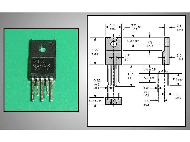 Circuit régulateur de tension à découpage STRG6653