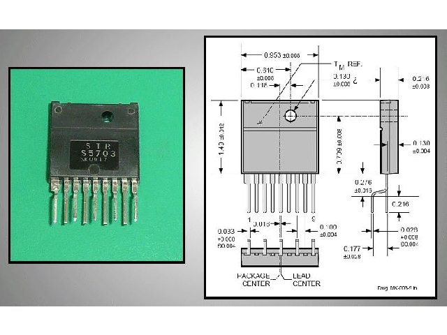 Circuit régulateur de tension à découpage STRS5703