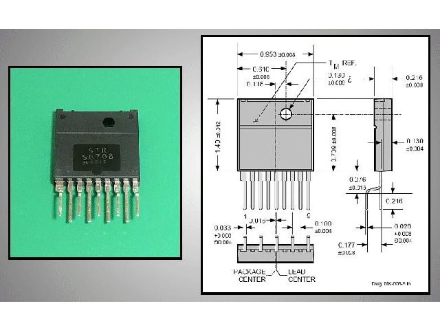 Circuit régulateur de tension à découpage STRS6708