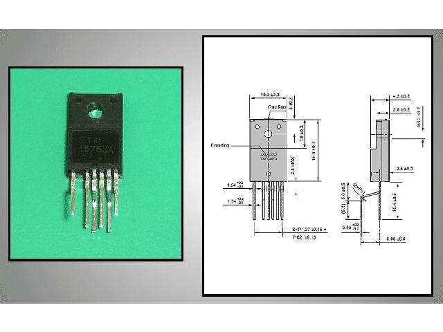 Circuit régulateur de tension à découpage STRW5753A