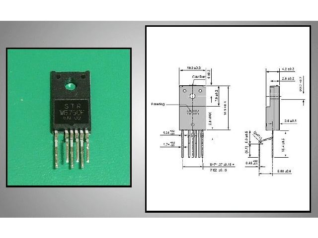 Circuit régulateur de tension à découpage STRW6750F