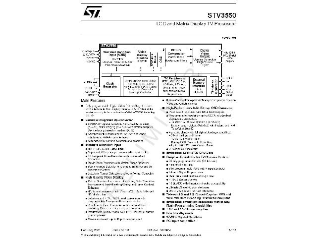 Circuit intégré STV3550B