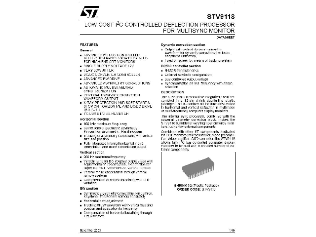 Circuit intégré STV9118