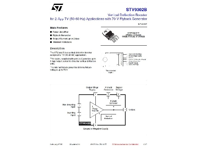 Circuit intégré STV9302B