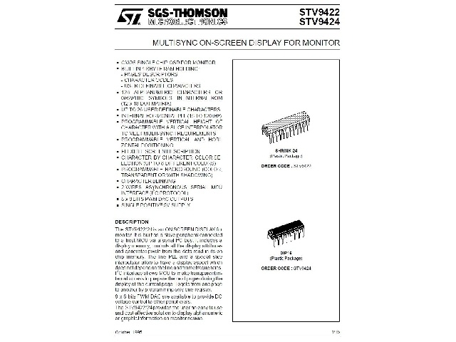 Circuit intégré STV9422