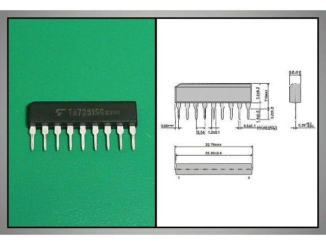 Circuit intégré driver de moteur TA7291S