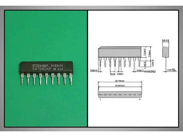 Circuit intégré TA7343AP
