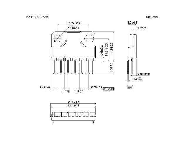 Circuit intégré TA8211AH