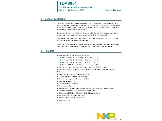 Circuit intégré TDA8954J