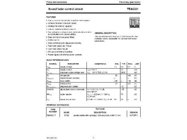 Circuit intégré TEA6321T