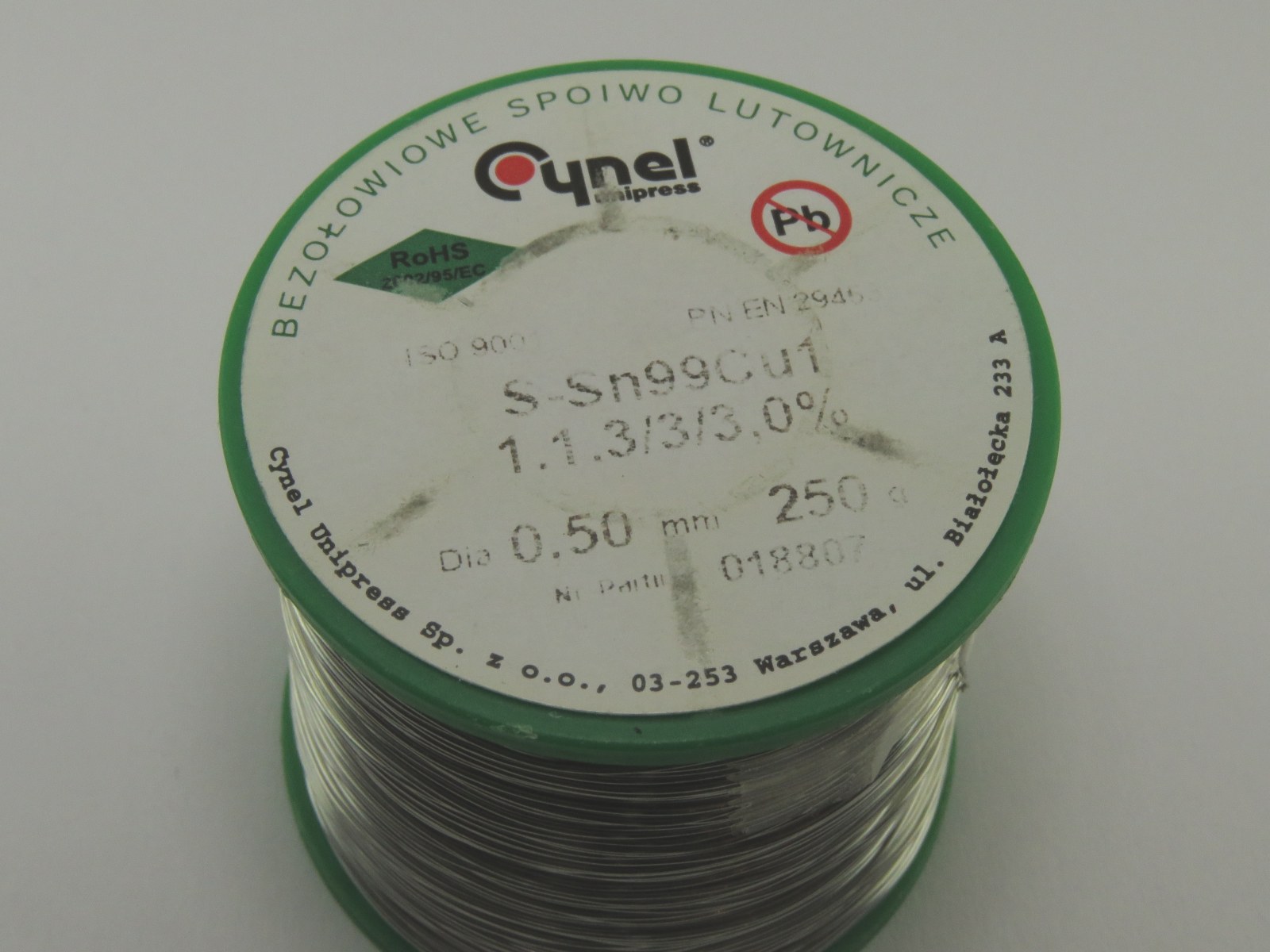 Bobine de fil de soudure 0.5mm TINE1-250GR-0-5