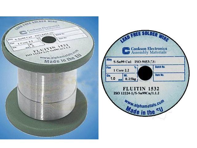 Bobine de fil de soudure 1mm TINE1-250GR-1-0