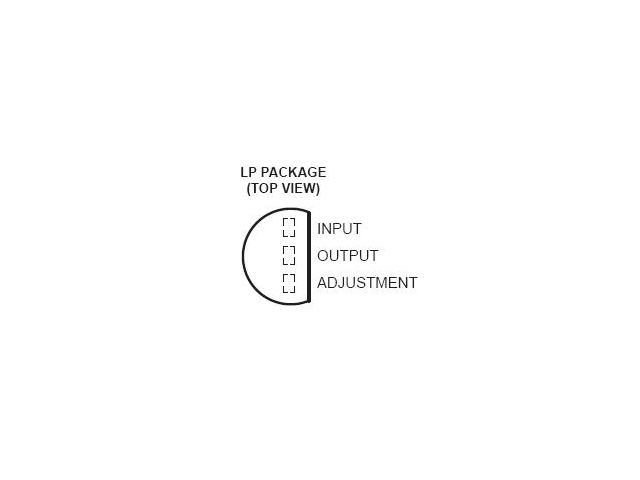 Circuit régulateur de tension positive TL317CLP