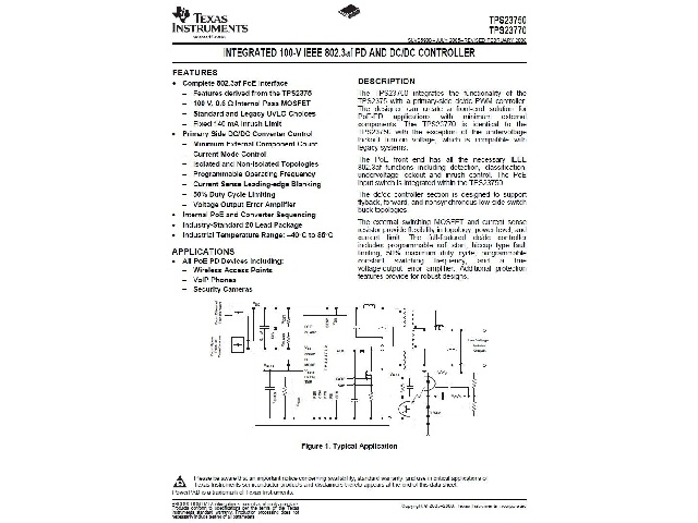 Circuit intégré TPS23750PWP