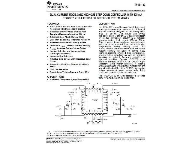 Circuit intégré TPS51120RHB