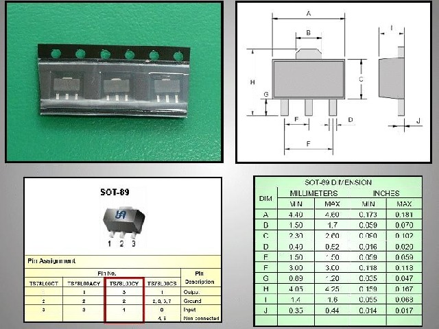 Circuit régulateur de tension positive TS78L12CY